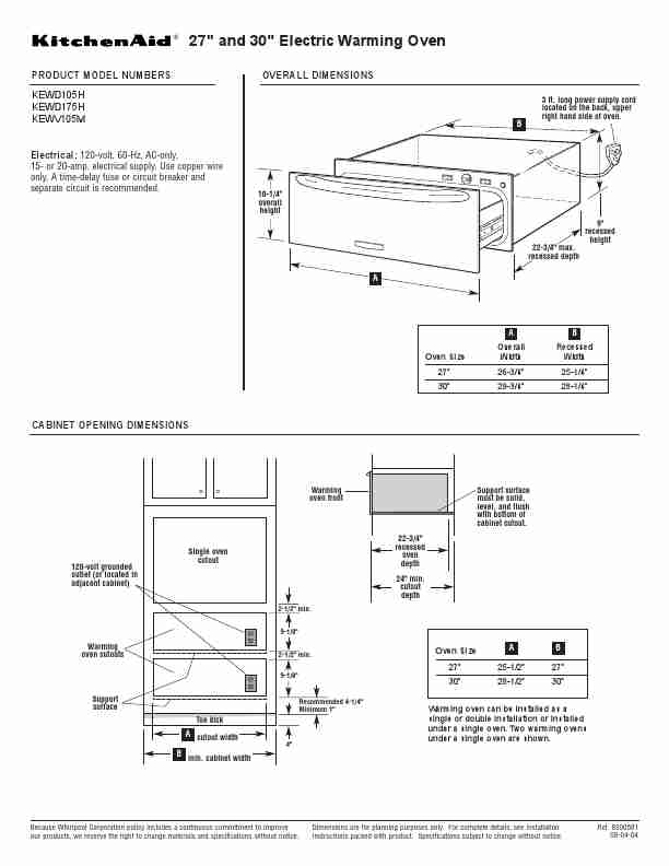 KitchenAid Oven KEWV105M-page_pdf